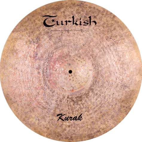 Kurak Becken von Turkish Cymbals – Rohe Oberfläche, trockener Klang, klare Stick-Definition. Ideal für Jazz, Funk, Soul und Fusion.