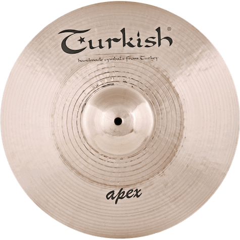 Turkish CymbalsのApex クラッシュシンバル。ブリリアント仕上げの手作りクラッシュで、パワフルでバランスの取れたサウンドを備えています。