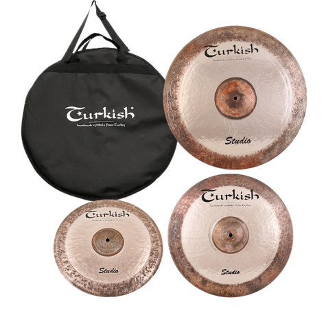 Studio Set 2 – 14 Hi-Hat, 16 Crash, 20 Ride & Tasche. Dynamisches Cymbal Set mit brillantem Finish & präziser Stick Response.