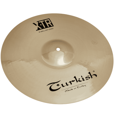 Turkish Cymbals X-TR Brilliant 16" Crash – handcrafted B20 bronze, medium-heavy