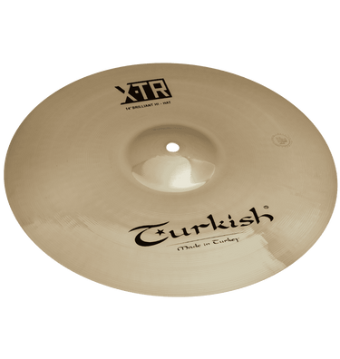 Turkish Cymbals X-TR Brilliant 14" Hi-Hat – top view, handcrafted B20 bronze, medium-heavy