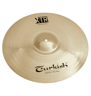 Turkish Cymbals X-TR Brilliant 20" Ride – handcrafted B20 bronze, medium-heavy