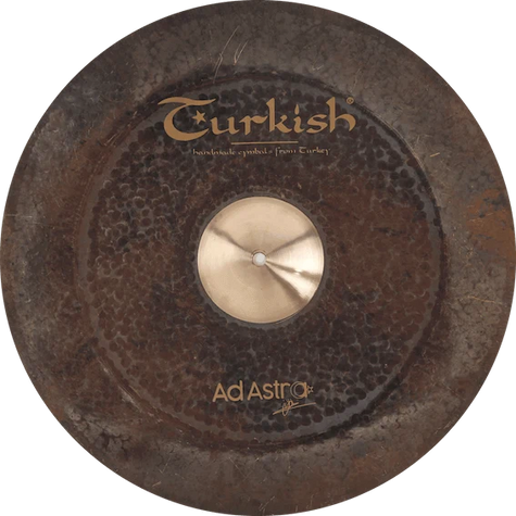 Ad Astra China Ride 20 zoll von Turkish Cymbals – Dunkler, verwaschener Klang mit langem Sustain und vielseitigem Klangspektrum.