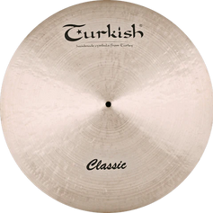 Classic Ride von Turkish Cymbals – Klare, schneidende Glocke mit warmem, dunklem Klang und sofortiger Stick Ansprache.
