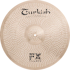 FX Silence Serie von Turkish Cymbals – 50 % leiser, mit präziser Ansprache. Ideal für Übung, Unterricht, Hip-Hop und elektronische Musik.