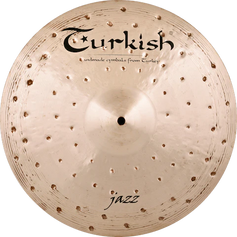 Jazz Serie von Turkish Cymbals – Stark handgehämmert mit tiefen Dellen für warmen, nuancierten Klang. Ideal für Jazzdrummer.