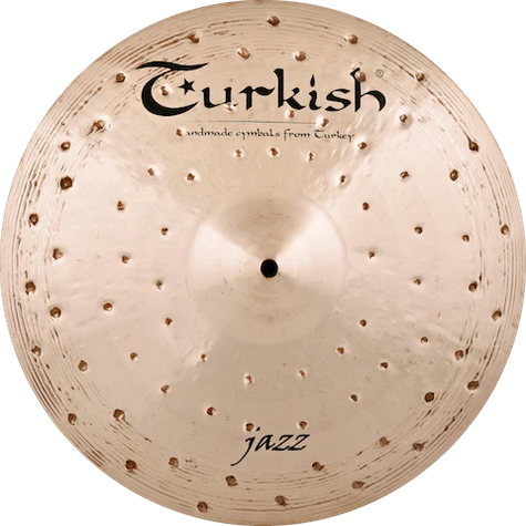 Jazz Serie von Turkish Cymbals – Stark handgehämmert mit tiefen Dellen für warmen, nuancierten Klang. Ideal für Jazzdrummer.