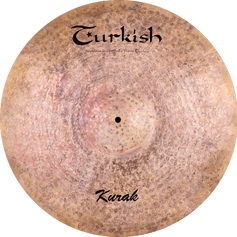 Kurak Becken von Turkish Cymbals – Rohe Oberfläche, trockener Klang, klare Stick-Definition. Ideal für Jazz, Funk, Soul und Fusion.