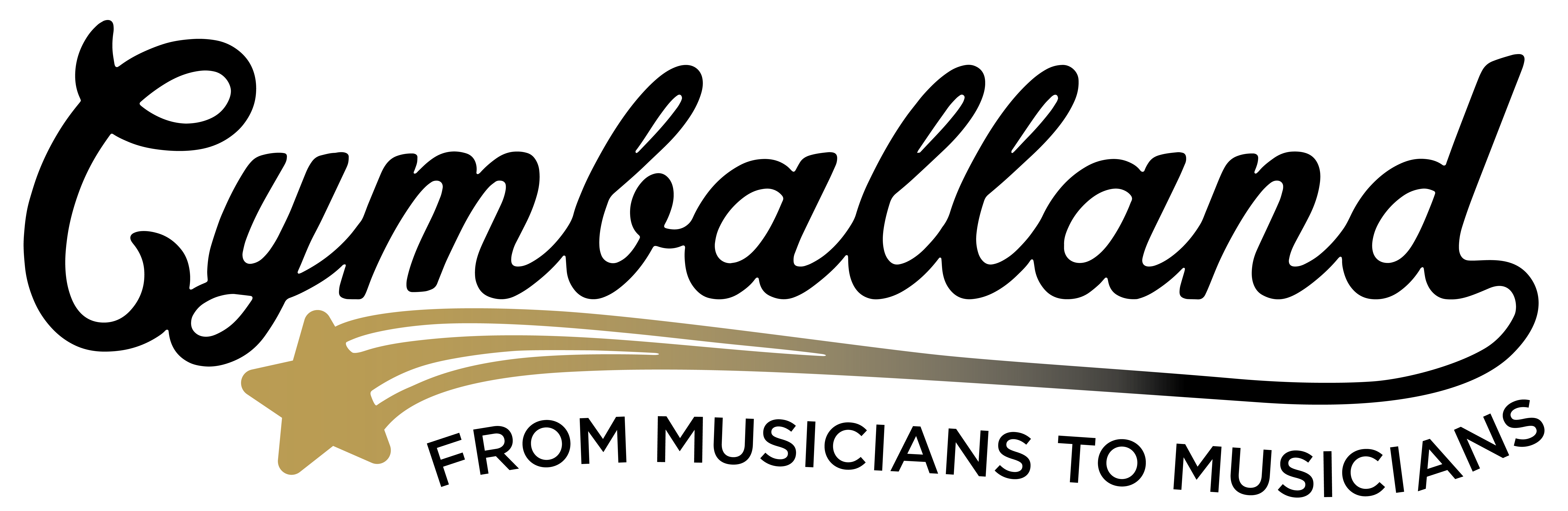 Cymballand Logo-Entwurf mit minimalistischer Gestaltung.