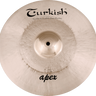 Apex Hi-Hat von Turkish Cymbals mit schwerem, ungedrechseltem Unterbecken für klaren und crispen Klang.