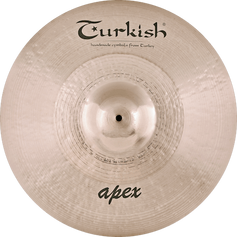 Piatto ride Apex di Turkish Cymbals con campana grande e potente per una proiezione chiara e accenti definiti.