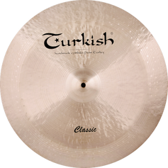 Turkish CymbalsのClassic チャイナシンバル。高く切れのあるトーンで、エキゾチックなアクセントとダイナミックな音響空間を演出。