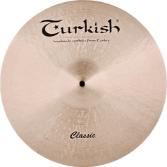 Turkish CymbalsのClassic クラッシュシンバル。温かく爆発的なサウンド、シャープなアタックと多用途なシンバルキャラクター。