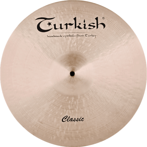 Turkish CymbalsのClassic クラッシュシンバル。温かく爆発的なサウンド、シャープなアタックと多用途なシンバルキャラクター。