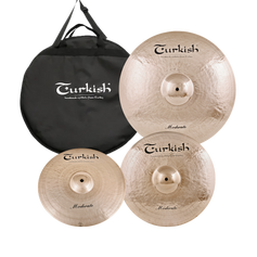Moderate Set – Pratos B20 feitos à mão com Finish brilhante. Para bateristas versáteis e um som dinâmico e equilibrado.